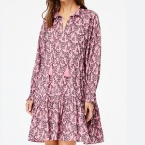 Roller Rabbit Jani Dress pink and Black Large